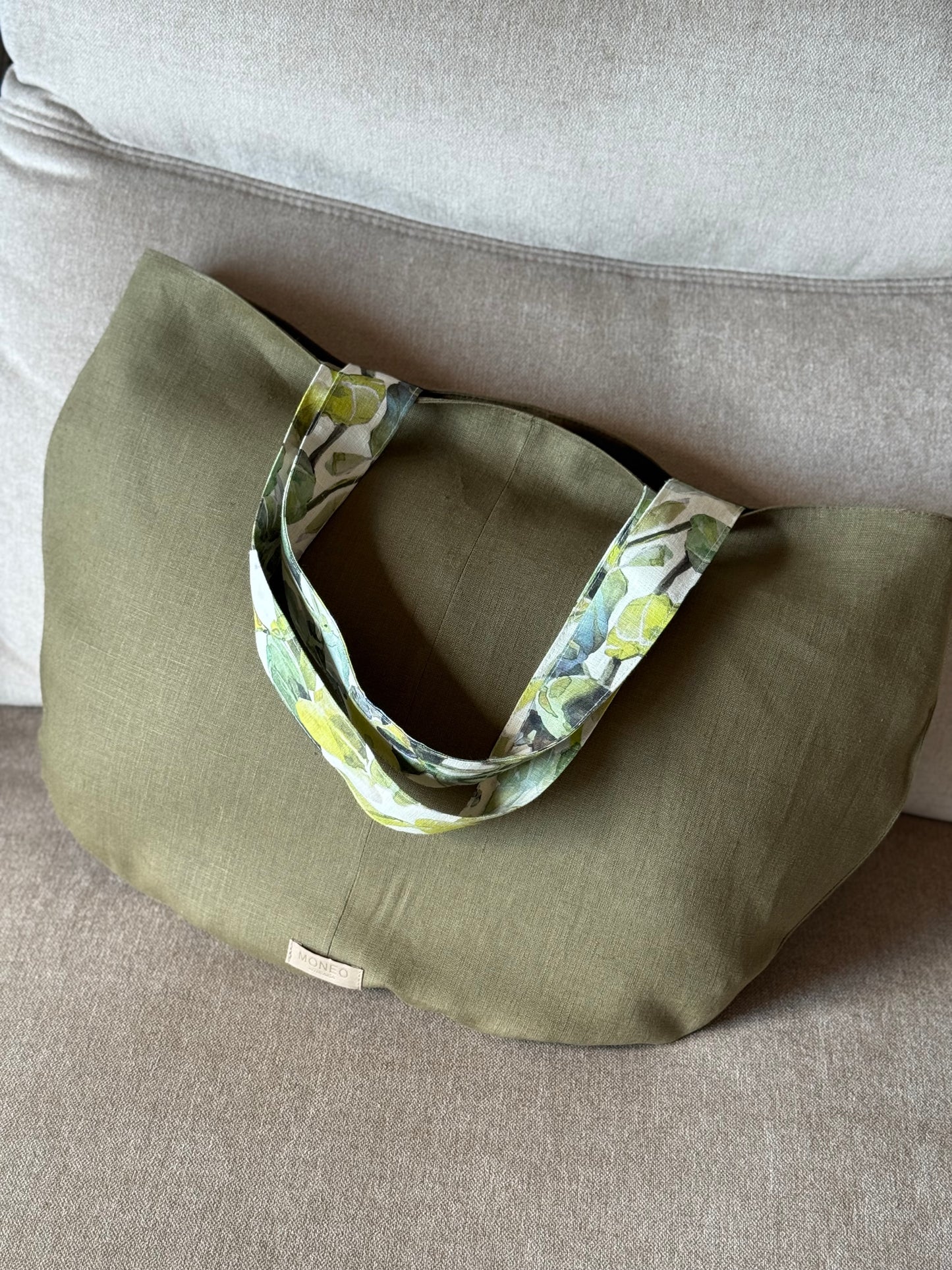 LINEN MOSS TOTE