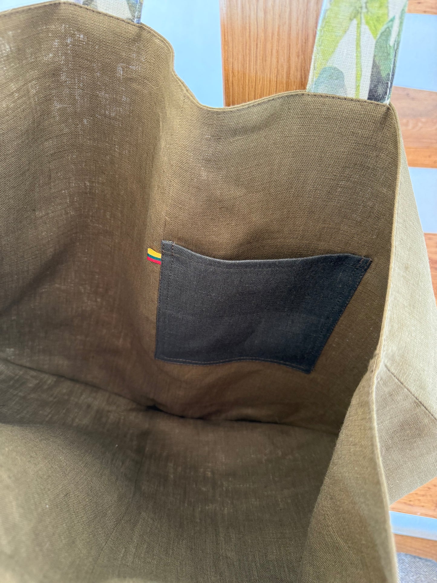 LINEN MOSS TOTE