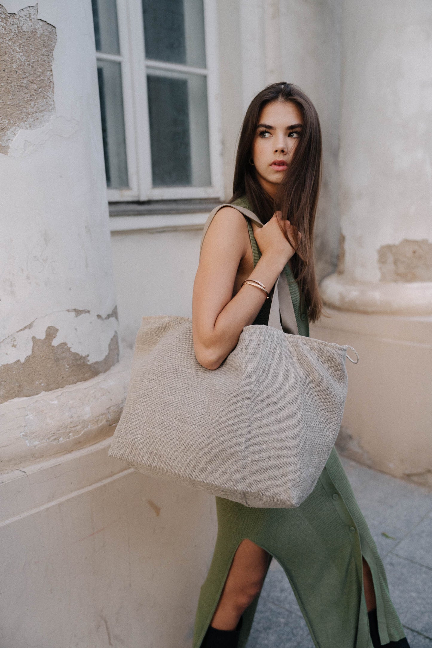 TIMELESS CLASSY LINEN BAG