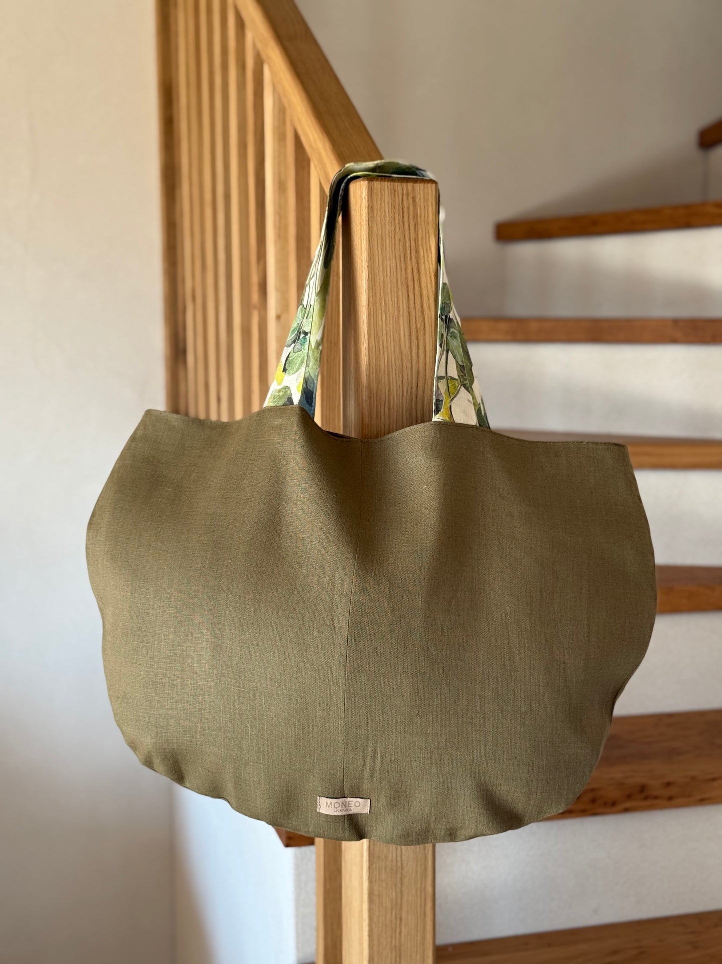 LINEN MOSS TOTE