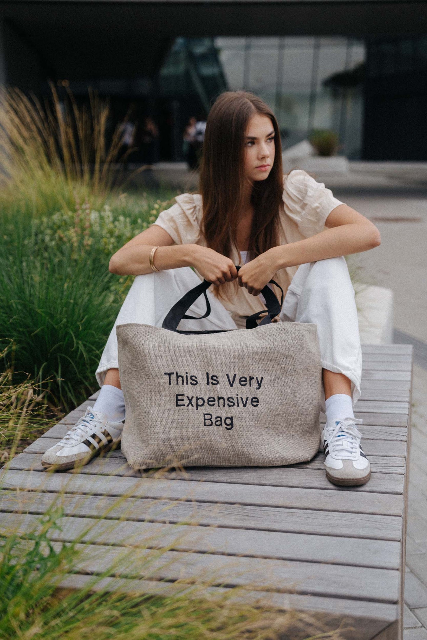 LINEN VERY EXPENSIVE BAG