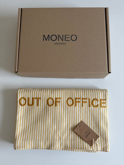 Beach Blanket “ OUT OF OFFICE” YELLOW