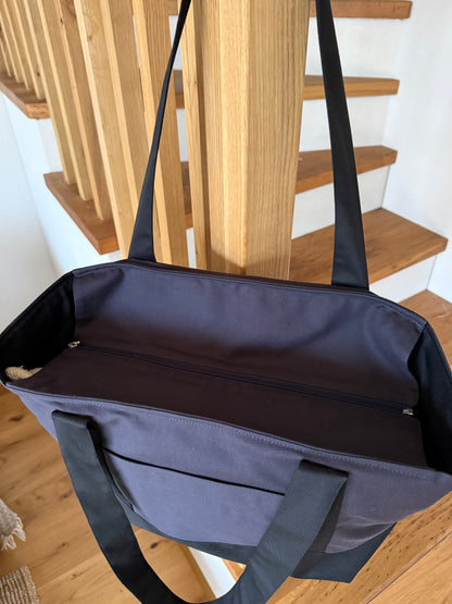 BLUE TRAVEL BAG 7 pockets