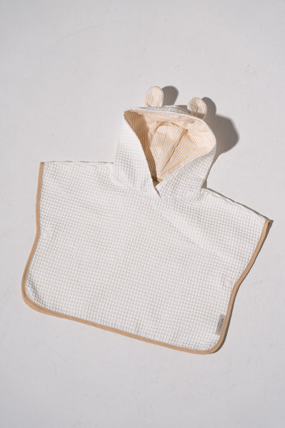 KIDS PONCHO white