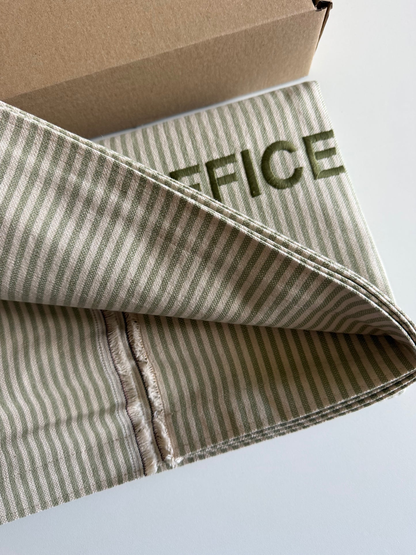 Beach Blanket “ OUT OF OFFICE” GREEN
