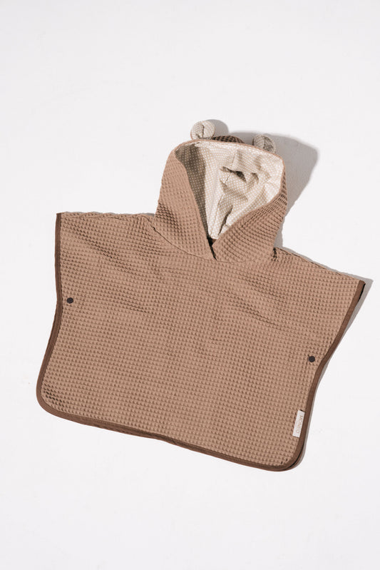 KIDS PONCHO Brown