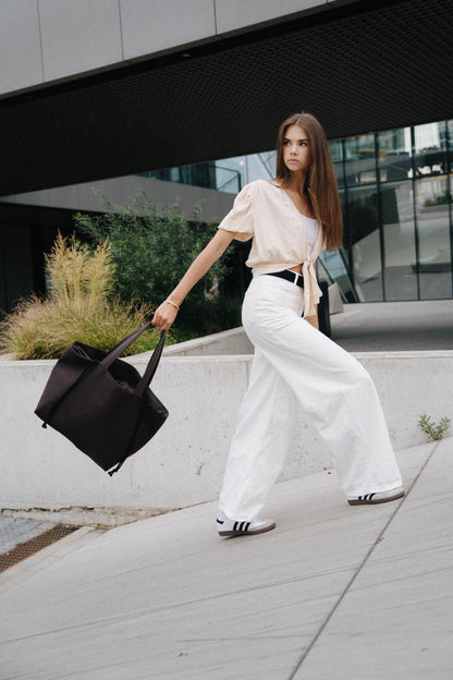 CHOCOLATE DARK BROWN city bag