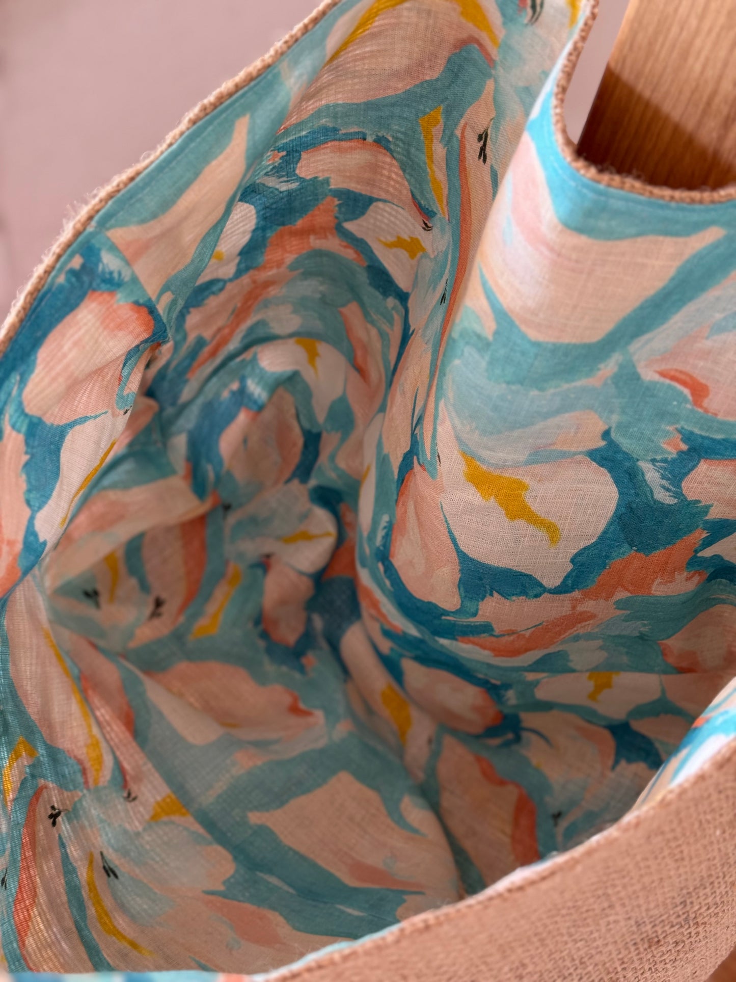 LINEN SKY TOTE