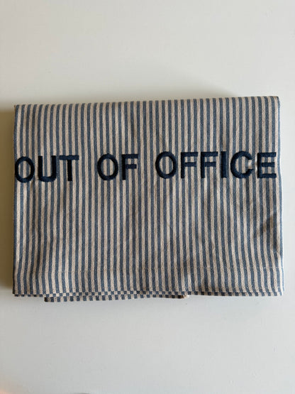 Beach Blanket “ OUT OF OFFICE” BLUE