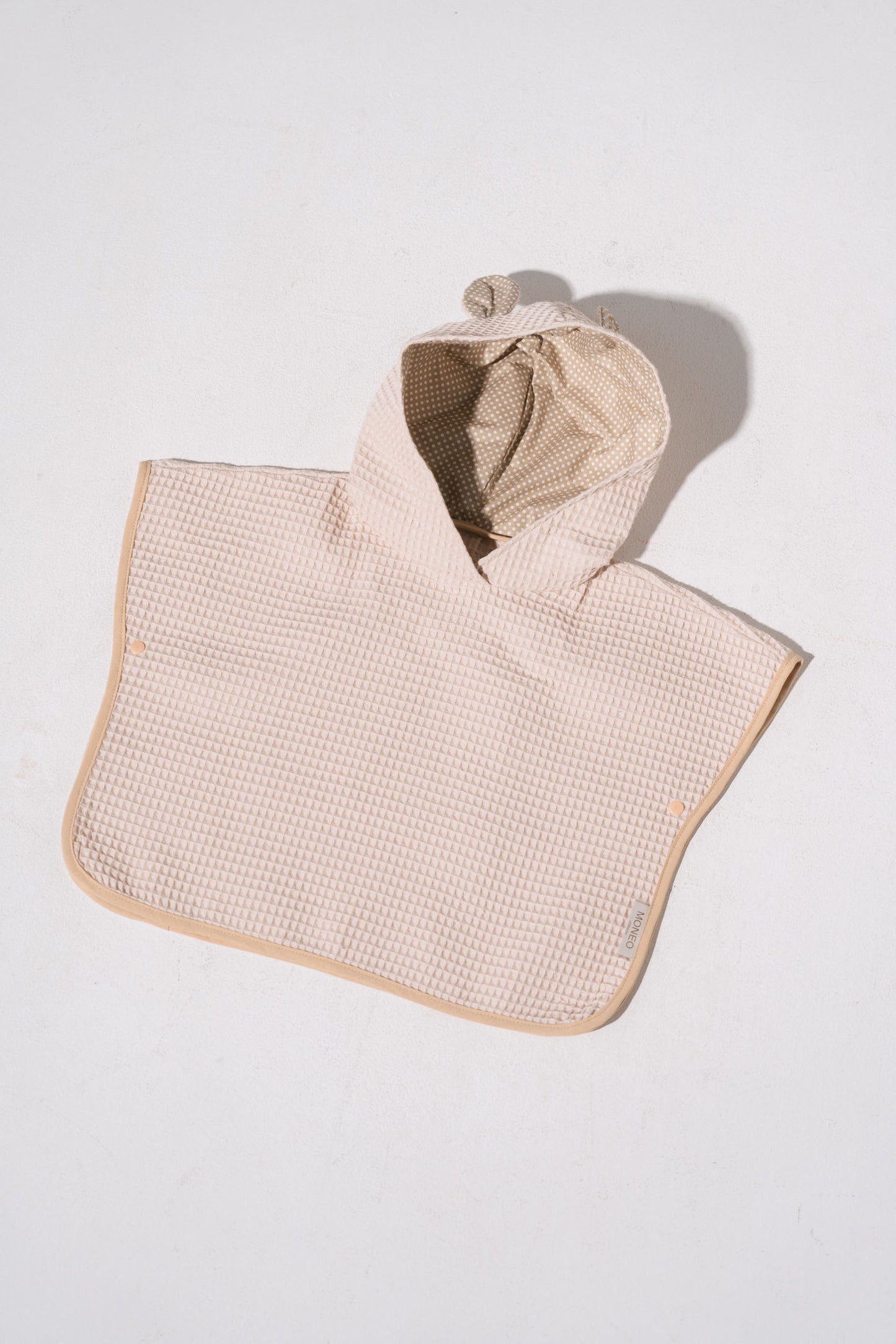 KIDS PONCHO Beige/Dots