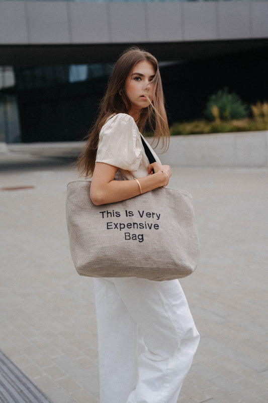 LINEN VERY EXPENSIVE BAG