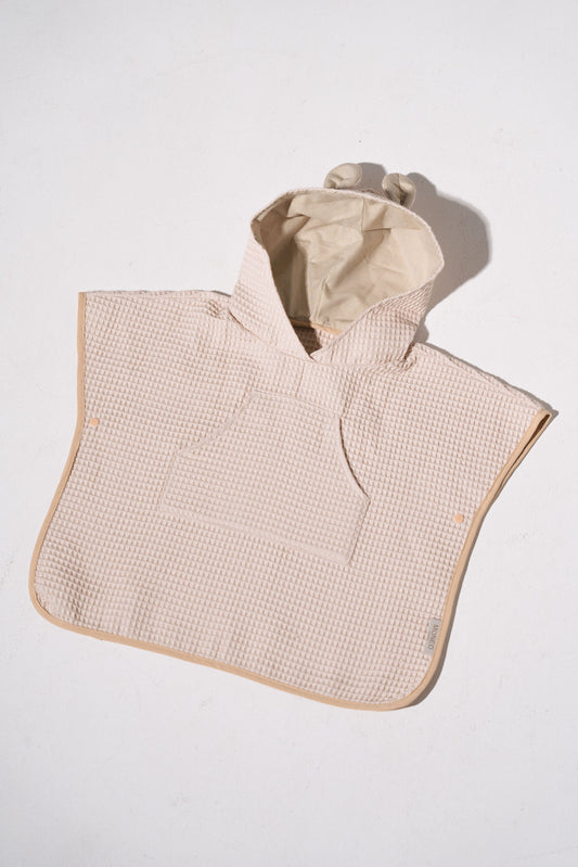 KIDS PONCHO Beige/Stripes