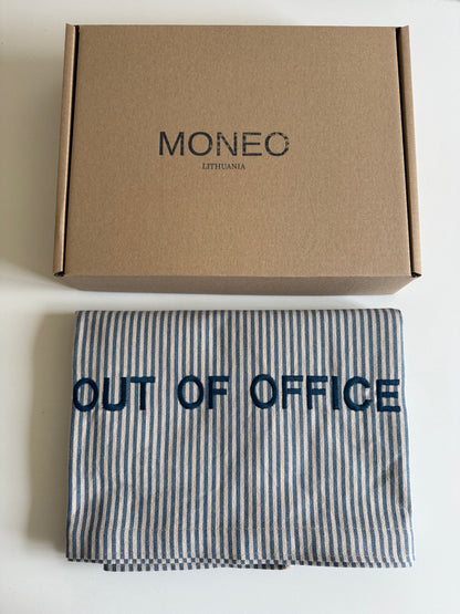 Beach Blanket “ OUT OF OFFICE” BLUE