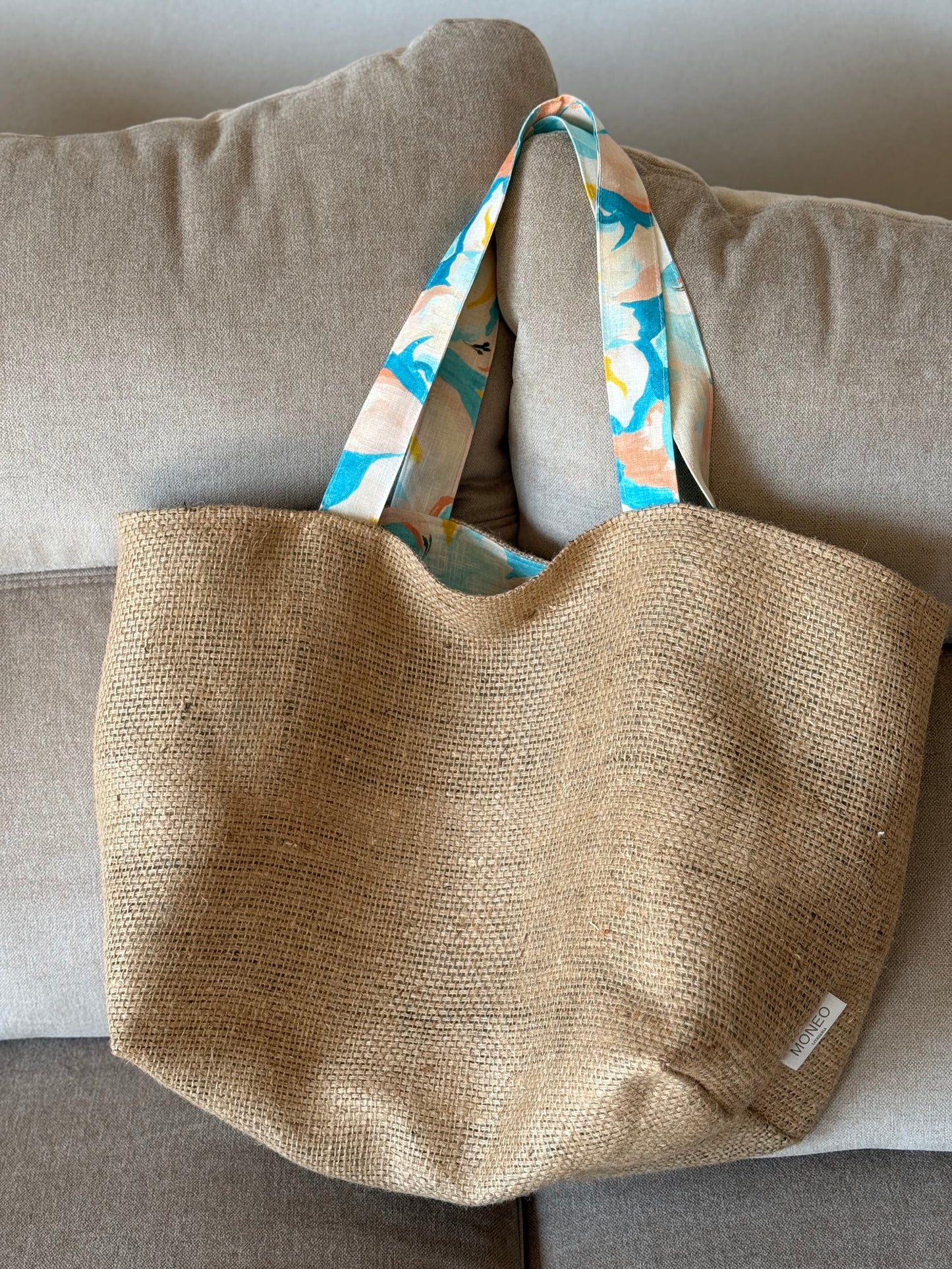 LINEN SKY TOTE