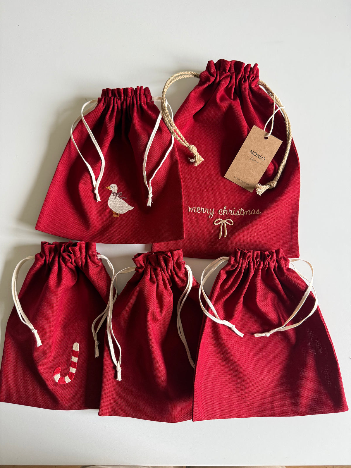 CHRISTMAS BAG SET  5PC