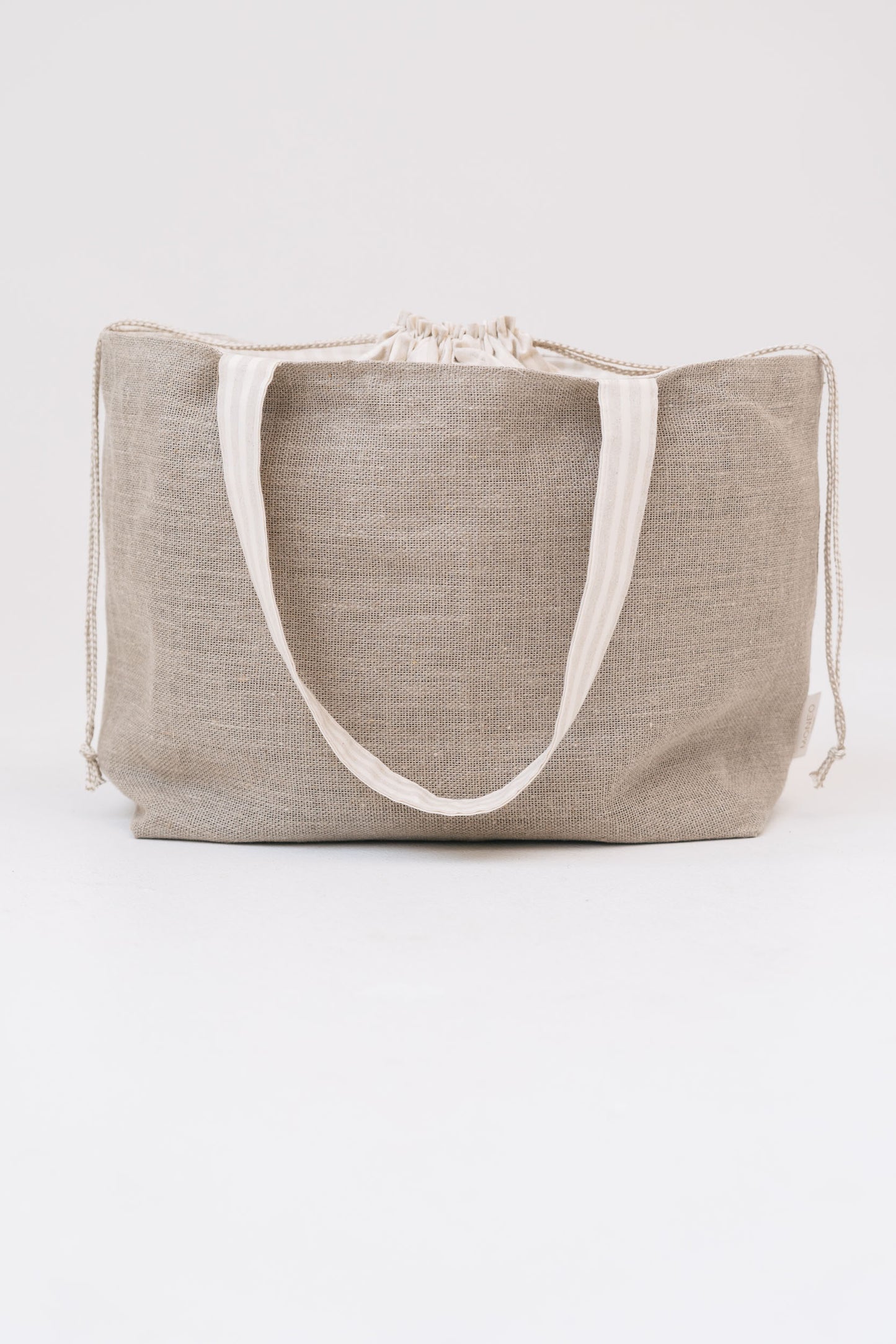 GREY LINEN BAG