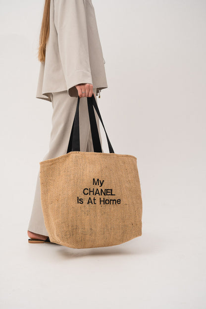 My Chanel is at Home' Canvas Bag · Noirlu · Online Store Powered
